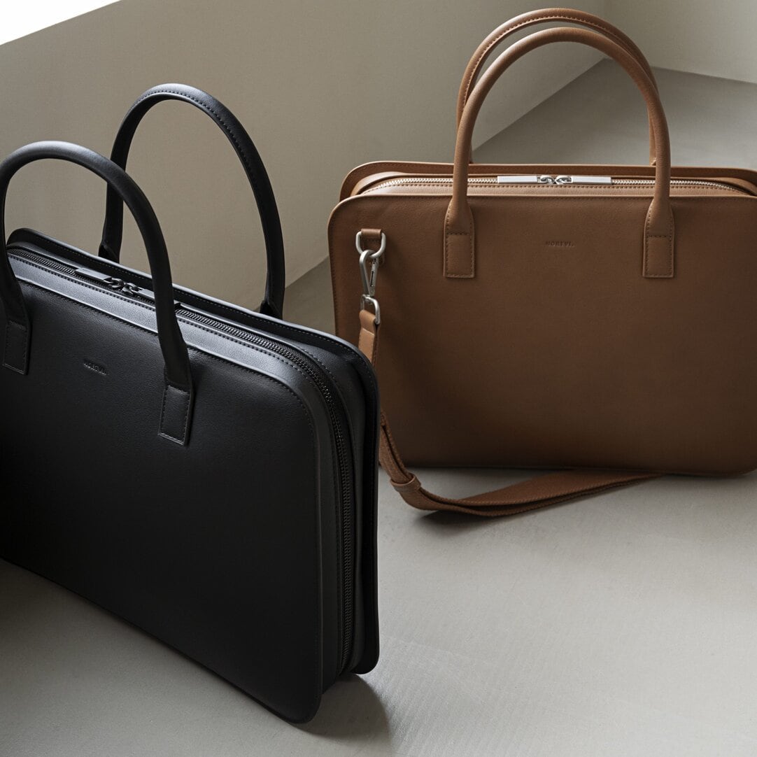 ナチュラルレザー　briefcase Double Zip Briefcase | Shinola